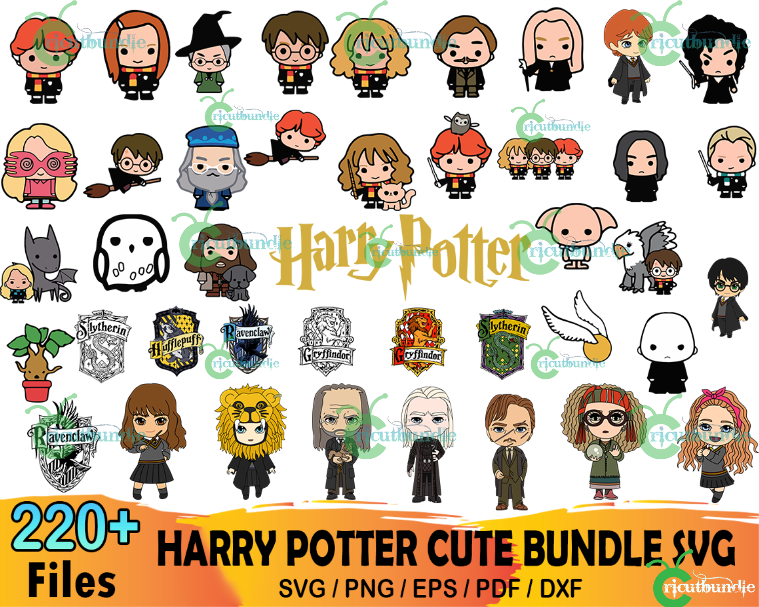 Harry Potter Cute Bundle Svg Free Svg Files For Cricut