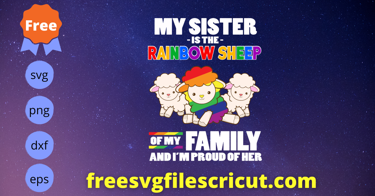 Free Rainbow Sheep Svg Free LGBT Rainbow Svg Free Gay Pride Svg