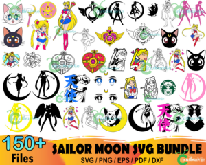 150+ Sailor Moon Bundle Svg, Sailor Moon Svg, Usagi Tsukino Svg
