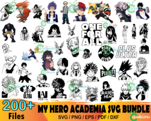 200  My Hero Academia Svg Bundle, Academia Svg, Anime Svg