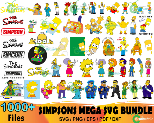 1000+ The Simpsons Bundle Svg, Simpsons Family Svg