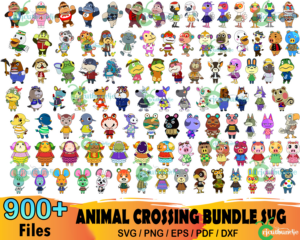 900  Animal Crossing Bundle Svg, Tom Nook Svg, Mr Resetti Svg