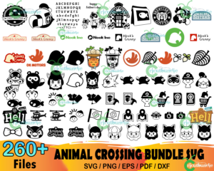 260  Animal Crossing Svg Bundle, Animal Crossing Svg, Gamer Svg