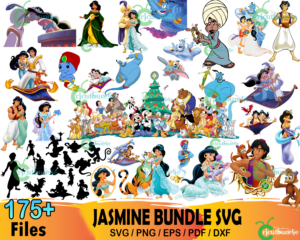 175  Jasmine Svg Bundle, Disney Svg, Aladin Svg, Genie Svg