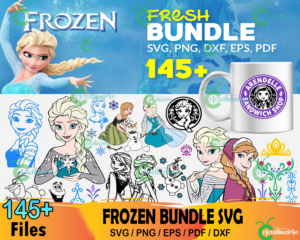 145  Frozen Bundle Svg, Frozen Svg, Elsa Svg, Anna Svg