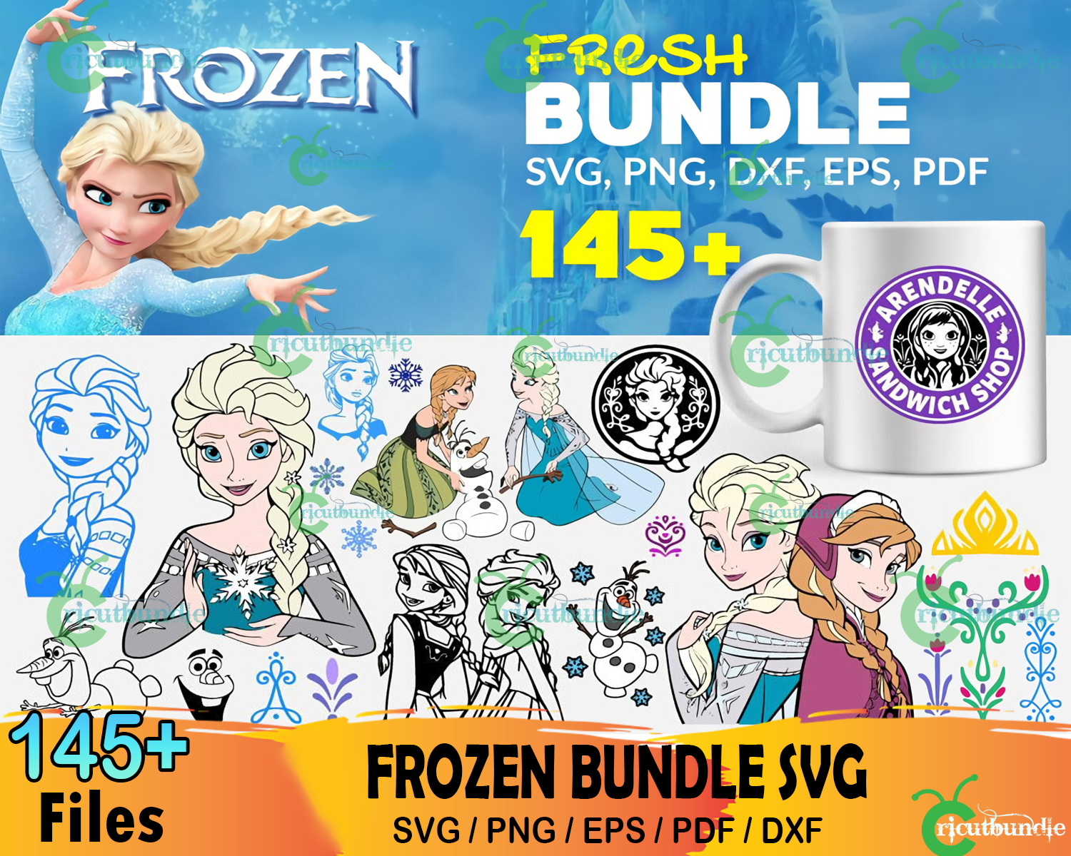 145+ Frozen Bundle Svg