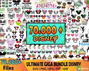 70000  Disney Svg Bundle, Tinkerbell Svg, Star Wars Svg