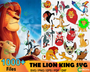 1000  Lion King Bundle Svg, Lion King Characters, Simba Svg