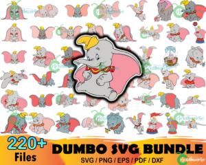 220  Disney Dumbo Svg Bundle, Disney Svg, Dumbo Svg