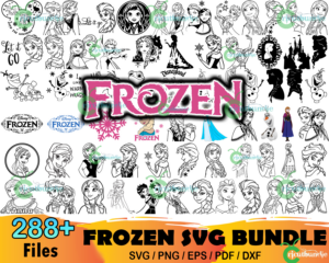 288  Frozen Bundle Svg, Disney Svg, Elsa Svg, Anna Svg