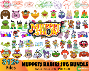 312  Bundle Muppet Babies Svg, Disney Svg, Muppet Babies Svg