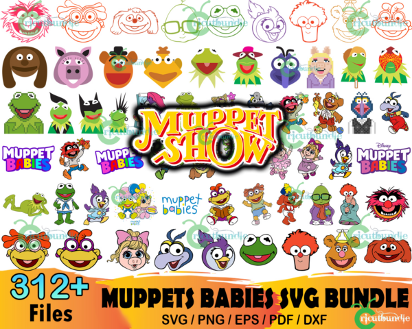 312+ Bundle Muppet Babies Svg, Disney Svg, Muppet Babies Svg