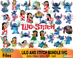 200+ Lilo And Stitch Svg Bundle, Disney Svg, Stitch Svg