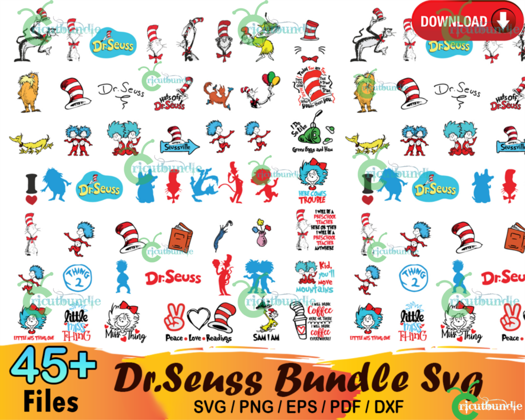 45+ Dr Seuss Bundle Svg - free svg files for cricut