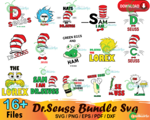 16+ Dr Seuss Bundle Svg, Hats Off To Dr Seuss, Lorax Svg