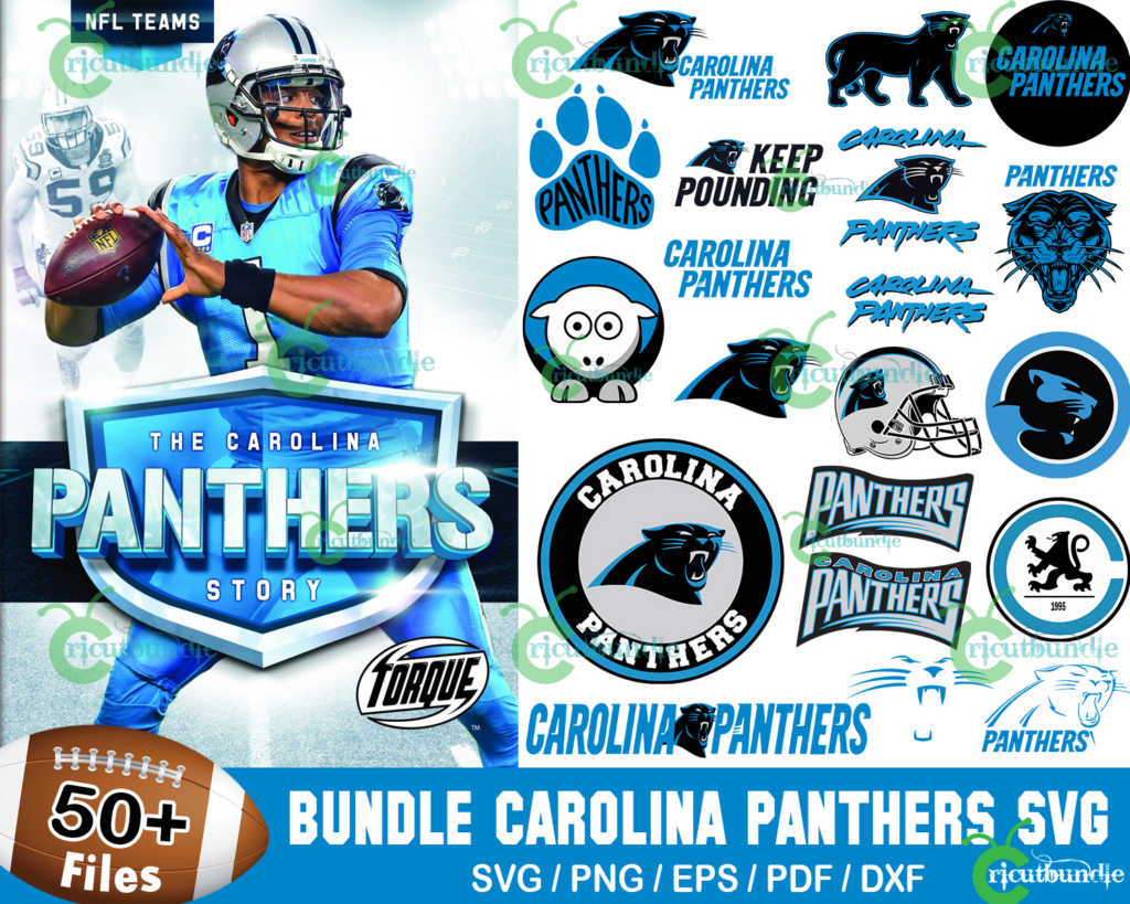 Carolina Panthers Logos Poster in 2023  Panther logo, Carolina panthers  logo, Carolina panthers