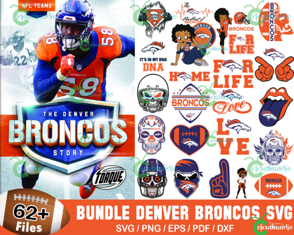 62+ Denver Broncos Football Svg Bundle, Broncos Logo Svg