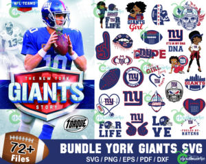 72+ New York Giants Football Svg Bundle, NFL Team Svg