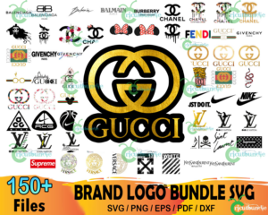 150+ Fashion Brand Bundle Png, Fashion Logo Svg, Brand Logo Svg