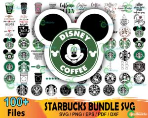 100  Starbuck Logo Bundle Svg, Starbucks Svg, Starbucks Template