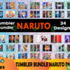 34  Naruto 20oz Skinny Tumbler Png Bundle, Full Tumbler Wrap