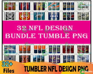 32 Nfl Teams Tumbler Bundle Png, Tumbler Png, Football Tumbler