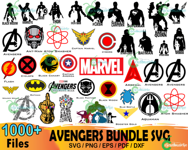 1000+ Avengers Svg Bundle, Marvel Svg, Endgame Svg