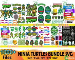 1000+ Ninja Turtle Bundle Svg, Ninja Svg, Ninja Turtle Svg