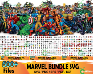 500+ Marvel Bundle Svg, Marvel Svg, Iron Man Svg