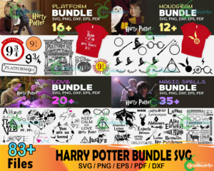 83  Harry Potter Platform Bundle Svg, Hogwarts Svg, Potter Svg