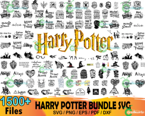 1500  Harry Potter Bundle Svg, Harry Potter Svg, Hogwarts Svg