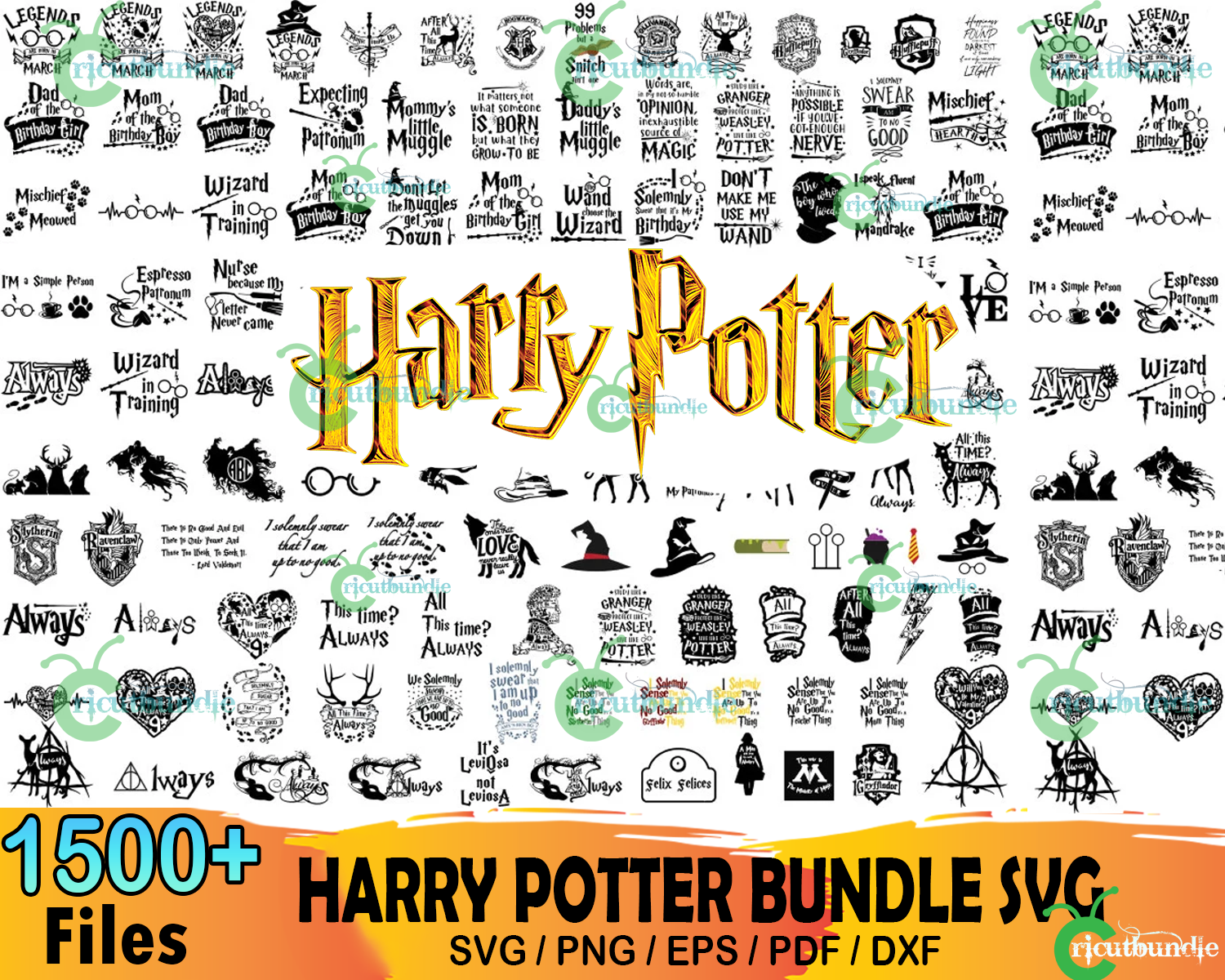 Harry Potter Bundle Svg Files For Silhouette Files Fo 0236