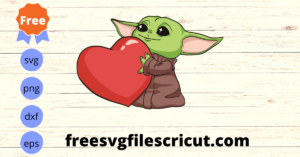 Free Valentine Svg, Valentines Day Svg, Baby Yoda Svg