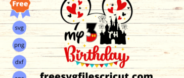 Free 3rd Birthday MIckey Mouse Svg