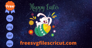 Bunny Happy Easter Svg