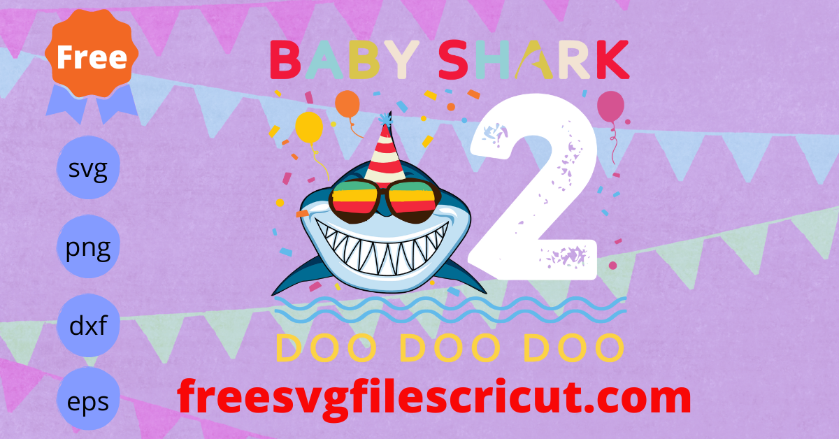Purple Baby Shark Doo Doo Doo, Cutting File Svg - free svg files for cricut