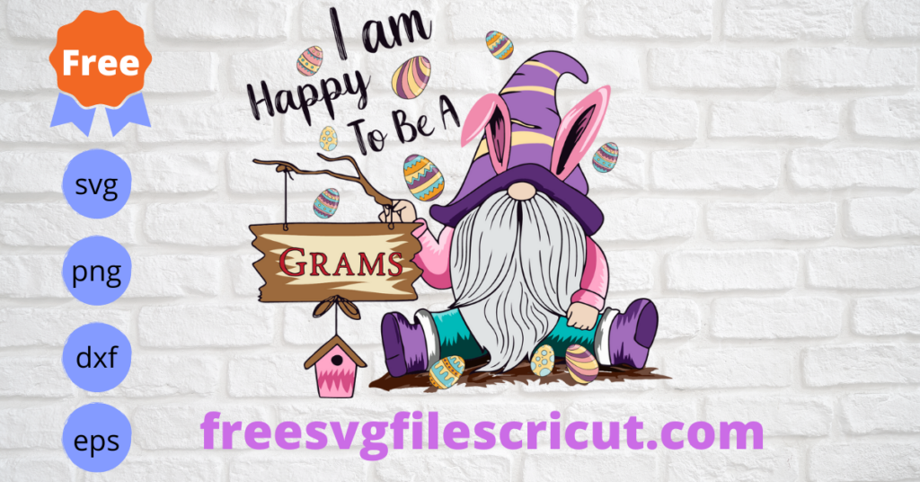 Free Gnome Easter Svg