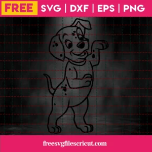 101 Dalmatians Free Svg, Disney Svg, Puppy Svg, Instant Download, Dog Svg Invert
