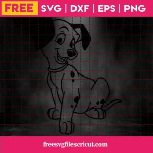 101 Dalmatians Svg Free, Disney Svg, Free Disney Character Svg Files, Instant Download Invert