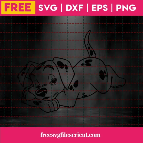 101 Dalmatians Svg Free, Disney Svg, Puppy Svg, Instant Download, Dog Svg Invert