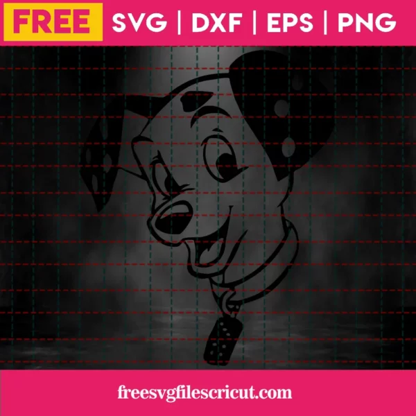101 Dalmatians Svg Free, Disney Svg, Puppy Svg, Instant Download, Silhouette Cameo Invert