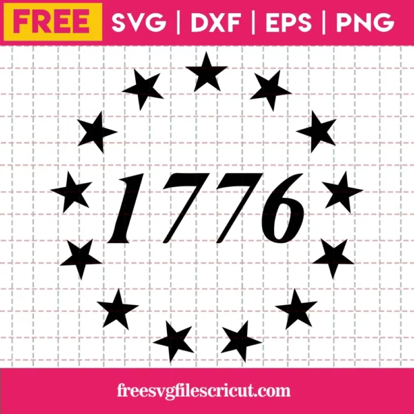 13 Stars Svg Free, 13 Stars In Circle Svg, Betsy Ross Svg, Instant Download