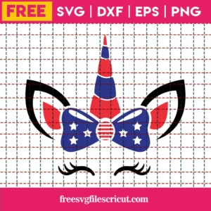 4Th Of July Unicorn Svg Free, Patriotic Svg, 4Th Of July Svg, Instant Download