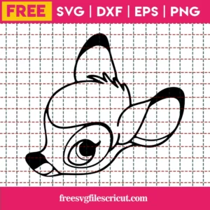 Bambi Svg Free, Best Disney Svg Files, Deer Svg, Instant Download, Silhouette Cameo