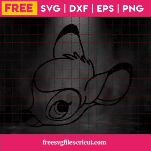 Bambi Svg Free, Best Disney Svg Files, Deer Svg, Instant Download, Silhouette Cameo Invert