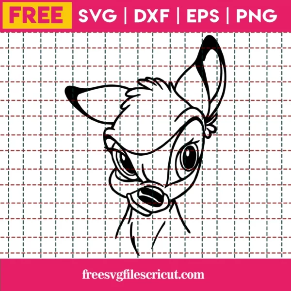 Bambi Svg Free, Disney Svg, Free Svg Files Disney, Instant Download, Cartoon Svg