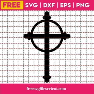 Cross Svg Free, Religious Svg, Cross Vector, Instant Download, Silhouette Cameo