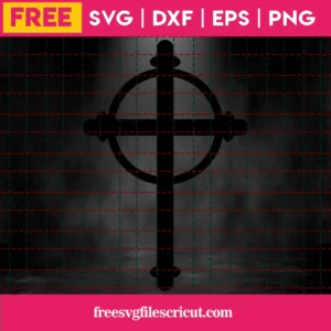 Cross Svg Free, Religious Svg, Cross Vector, Instant Download, Silhouette Cameo Invert