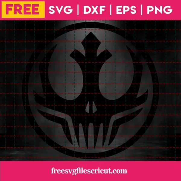 Darkside Alliance Svg Free, Symbol Svg, Dark Side Svg, Instant Download Invert
