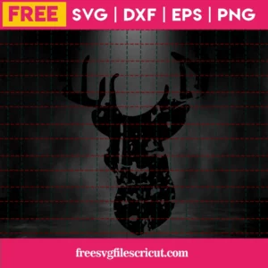 Deer Svg Free, Antlers Svg, Free Svg Cutting Files, Grunge Svg, Christmas Svg Invert